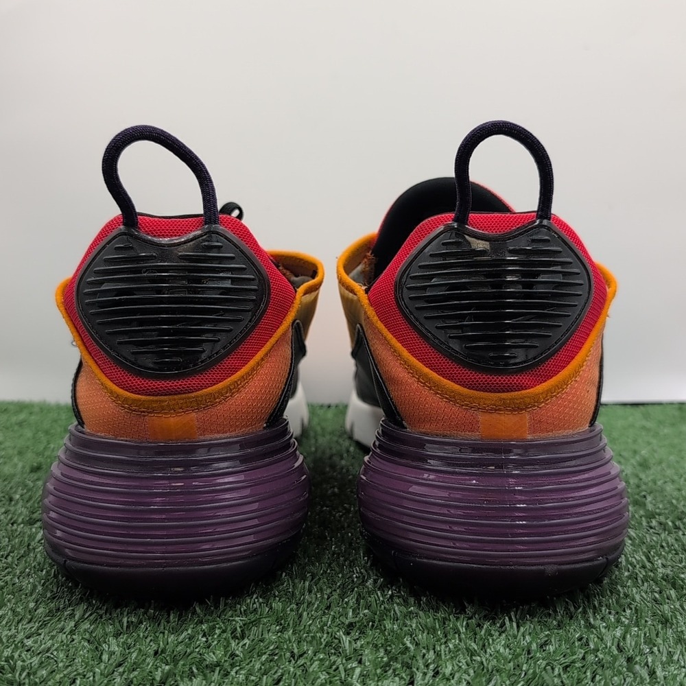 Nike Air Max 090 Men's Size‎ 13 Magma Orange Eggplant Red Daily Walking Athletic - Picture 7 of 14
